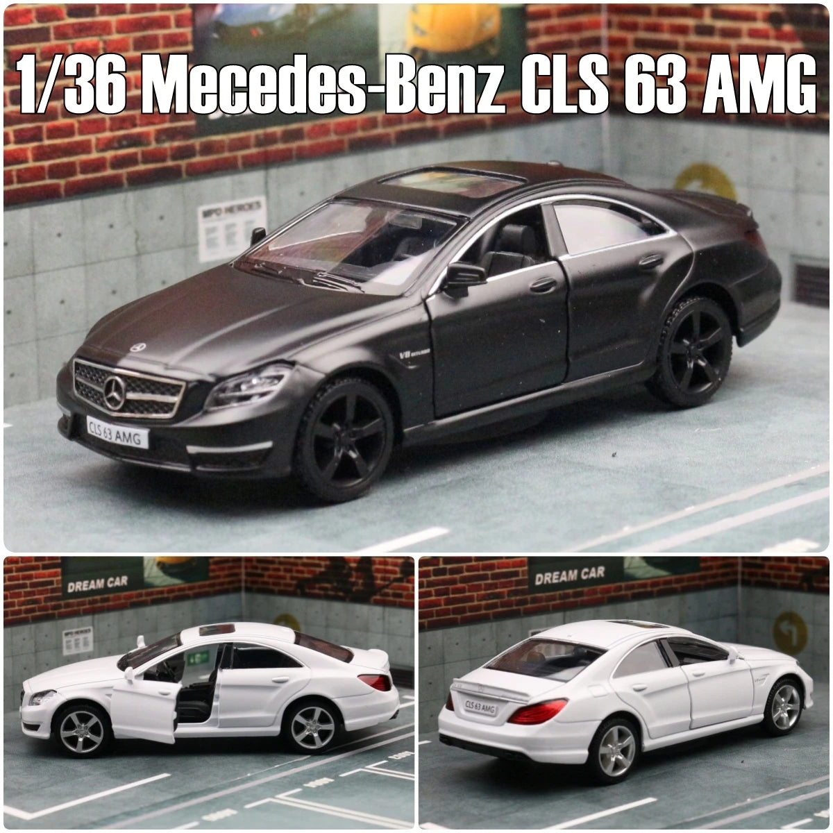 Mercedes-Benz C-Class CLS 63 AMG 1:36 Scale Model Car Diecast Toy Gift Vehicle