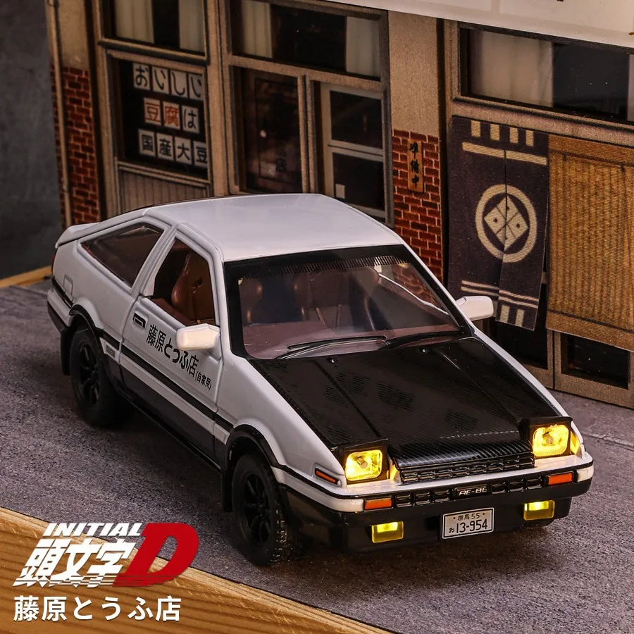 TOYOTA Trueno AE86 Initial D 1:32 Scale Model Car Metal Diecast Toy Gift Vehicle