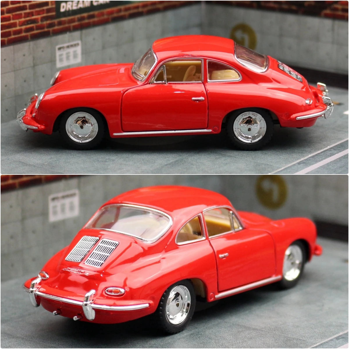Porsche 356 B Carrera 2 1:32 Scale Model Car Diecast Toy Vehicle Gift Collection