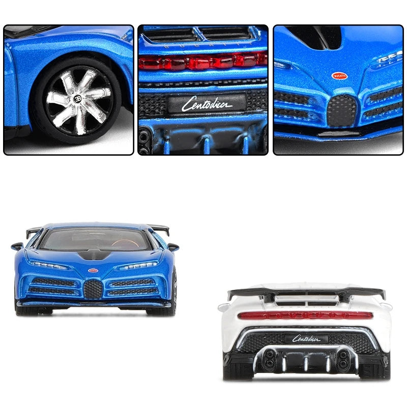 Bugatti Centodieci EB110H 1:64 Scale Model Car Diecast Toy Vehicle Collection