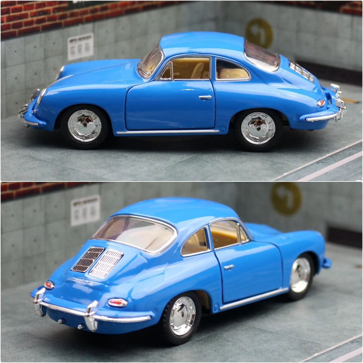 Porsche 356 B Carrera 2 1:32 Scale Model Car Diecast Toy Vehicle Gift Collection
