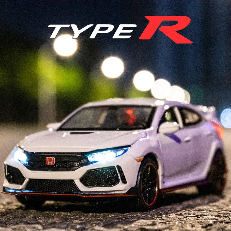 Honda Civic Type-R WRC 1:32 Scale Model Car Metal Diecast Toy Vehicle Collection