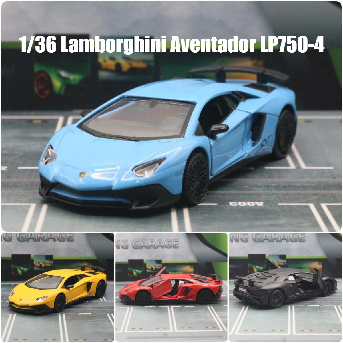 Lamborghini Aventador LP750-4 SV 1:36 Scale Model Car Alloy Diecast Toy Vehicle