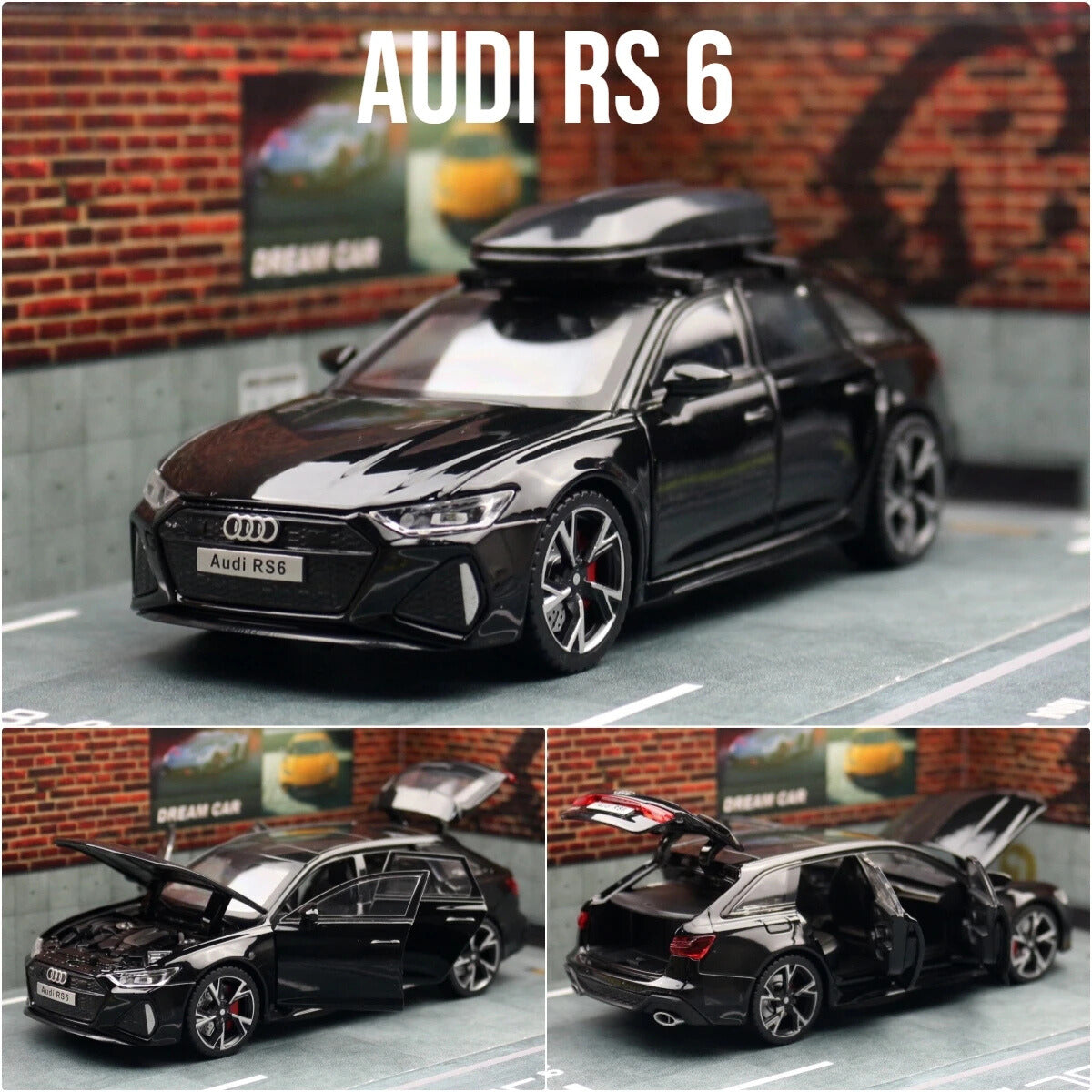 Audi RS6 Avant 1:32 Scale Model Car Metal Diecast Toy Vehicle Gift Collection