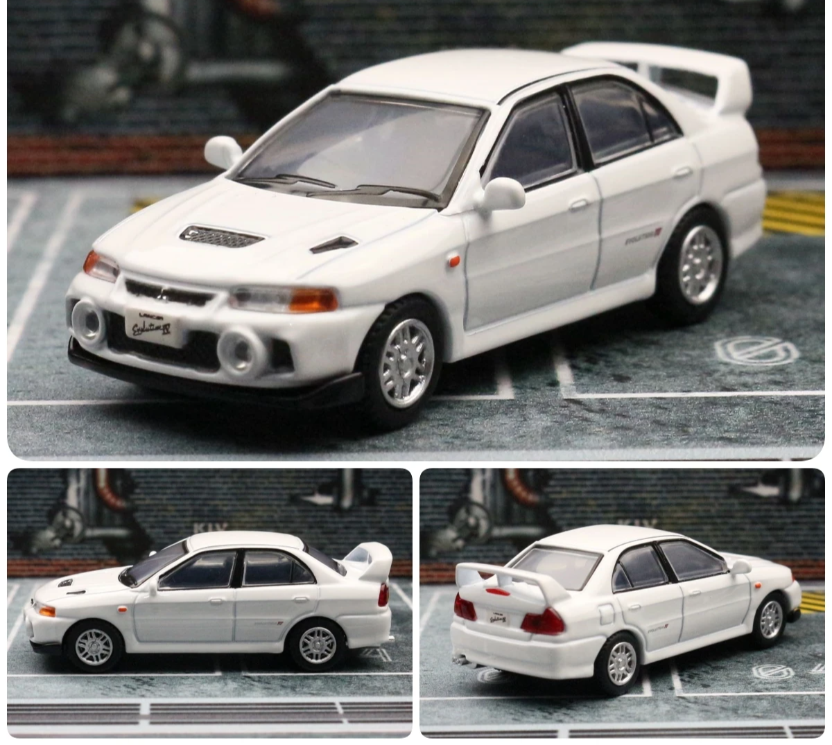 Mitsubishi Lancer EVO 4 IV 1:64 Scale Model Car Metal Diecast Vehicle Collection