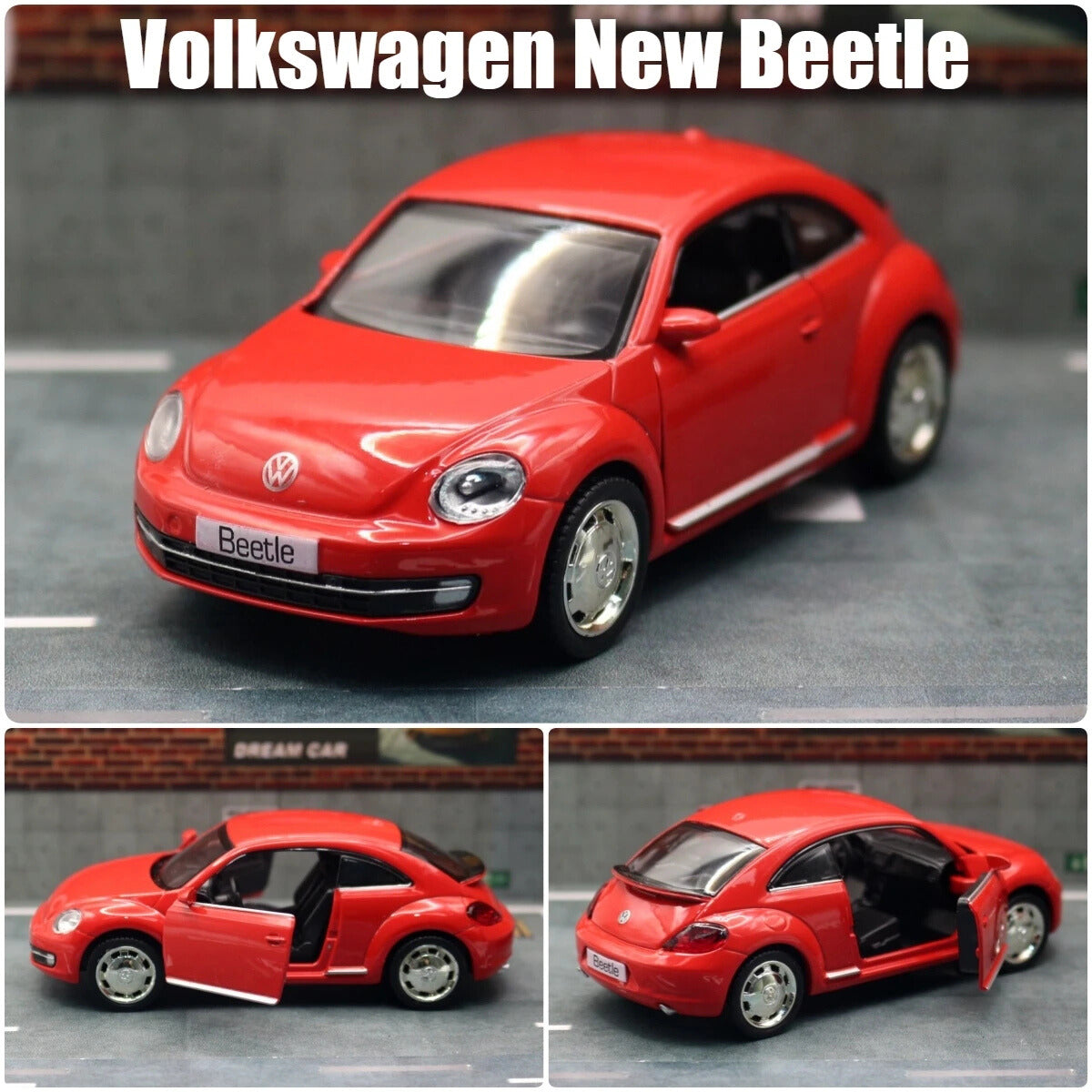 Volkswagen New Beetle 1:36 Scale Model Car Alloy Diecast Toy Vehicle Collection