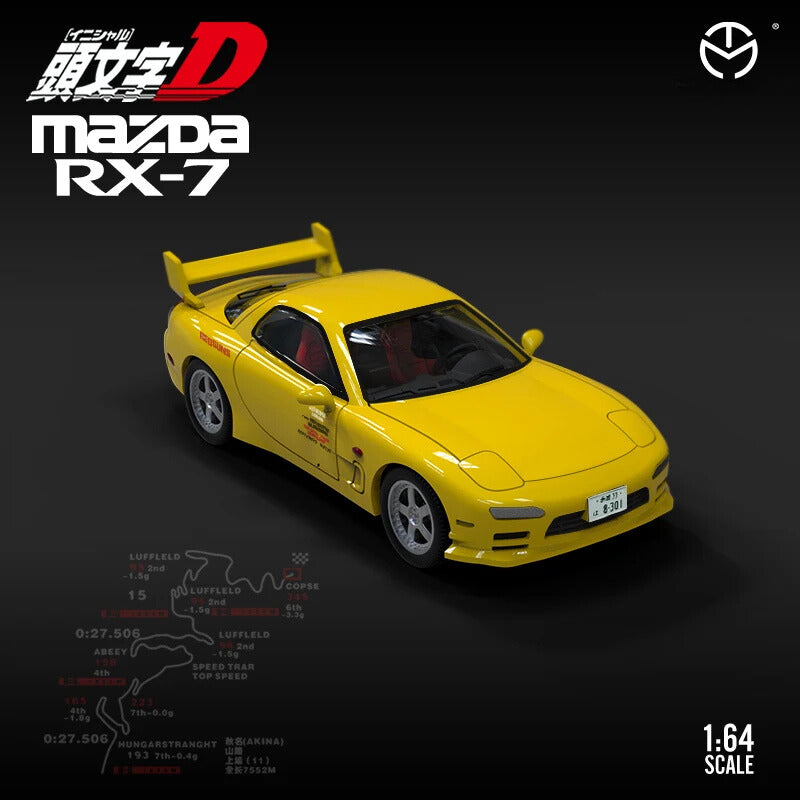 Toyota AE86 Mazda RX-7 Initial D 1:64 Scale Model Car Diecast Toy Gift Vehicle