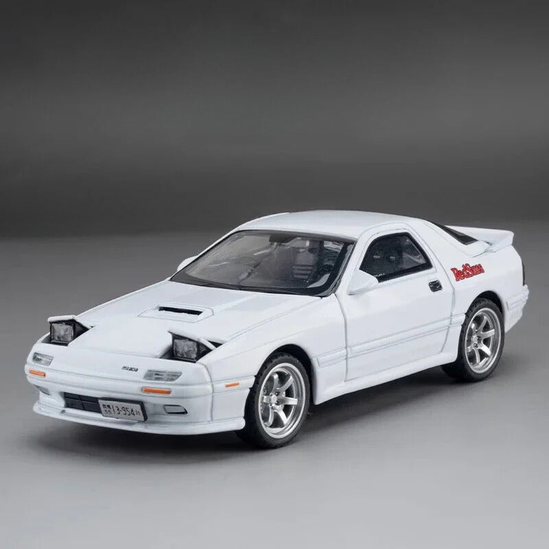 Mazda RX7 FC Initial D 1:32 Scale Model Car Metal Diecast Toy Vehicle Collection