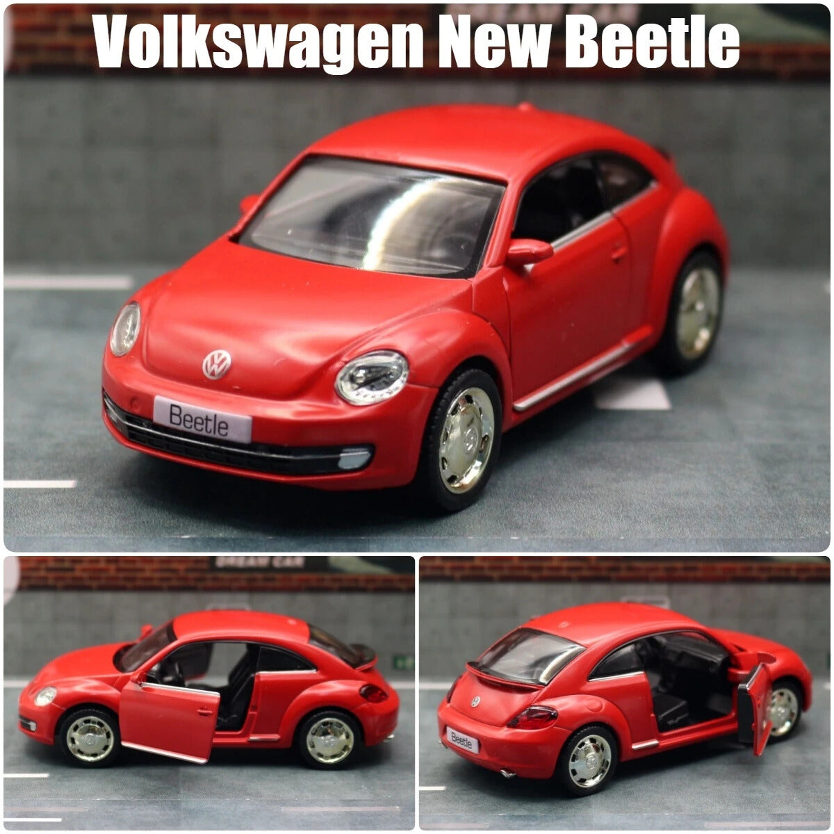 Volkswagen New Beetle 1:36 Scale Model Car Alloy Diecast Toy Vehicle Collection