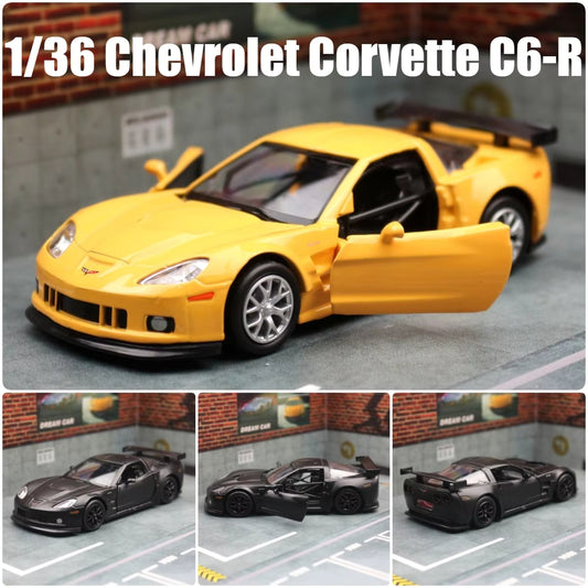 Chevrolet Corvette C6-R 1:36 Scale Model Car Alloy Diecast Toy Gift Vehicle