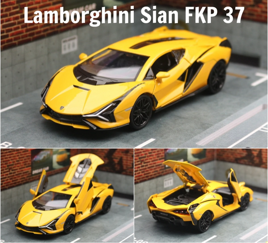 Lamborghini Sian FKP 1:32 Scale Model Car Metal Diecast Toy Vehicle Collection