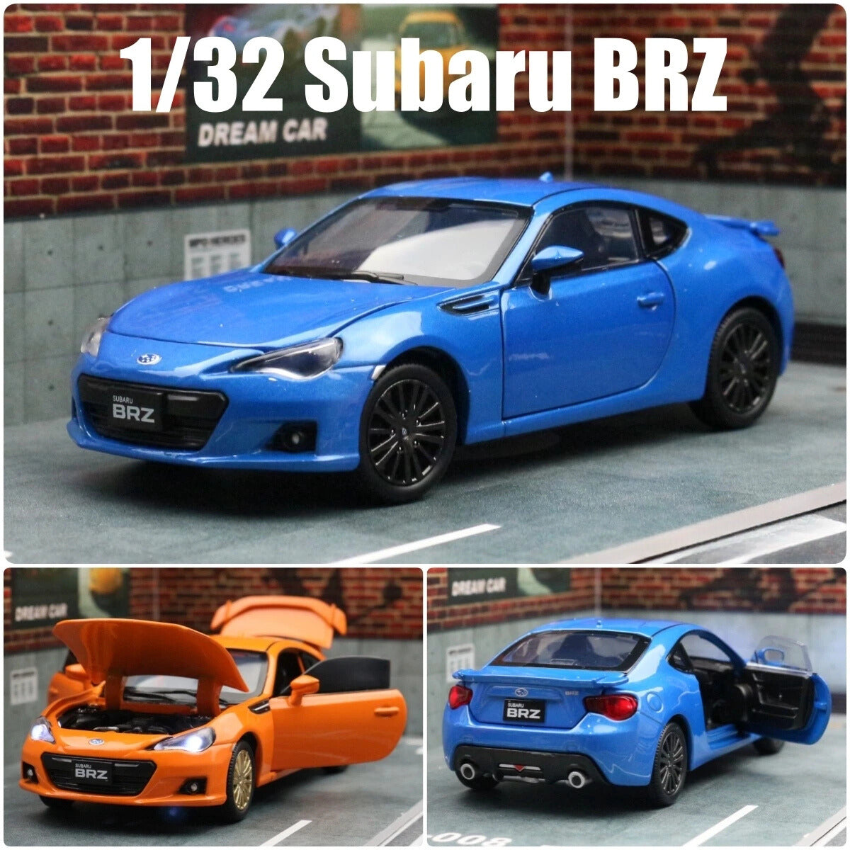 Subaru BRZ 1:32 Scale Model Sports Car Diecast Alloy Toy Vehicle Gift Collection