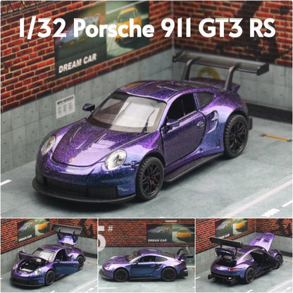 Porsche 911 GT3 RS 1:32 Scale Model Car Metal Diecast Toy Vehicle Collection