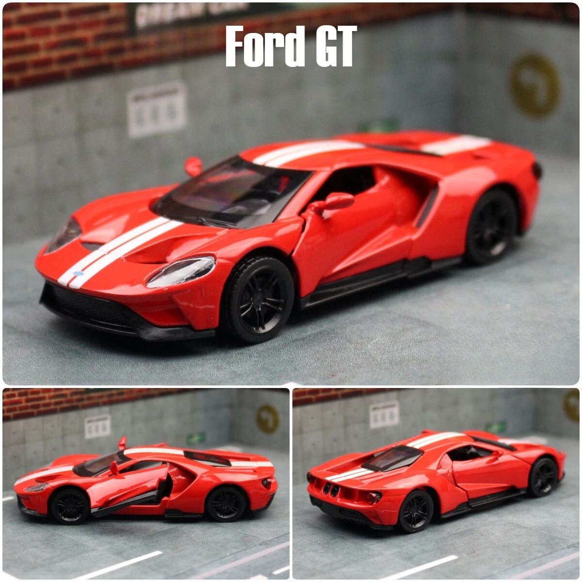 Ford GT 1:36 Scale Model Car Alloy Metal Diecast Toy Vehicle Gift Collection