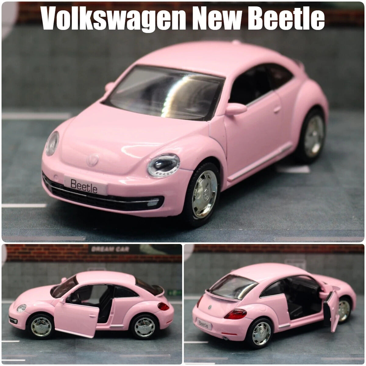 Volkswagen New Beetle 1:36 Scale Model Car Alloy Diecast Toy Vehicle Collection