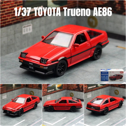 TOYOTA Trueno AE86 1:37 Scale Model Car Metal Diecast Toy Vehicle Collection