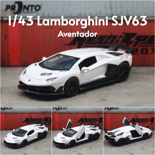 Lamborghini Aventador SVJ63 1:43 Scale Model Car Diecast Toy Vehicle Collection