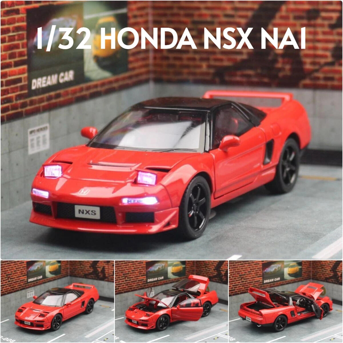 Honda NSX Type-R 1:32 Scale Model Car Metal Diecast Toy Vehicle Gift Collection