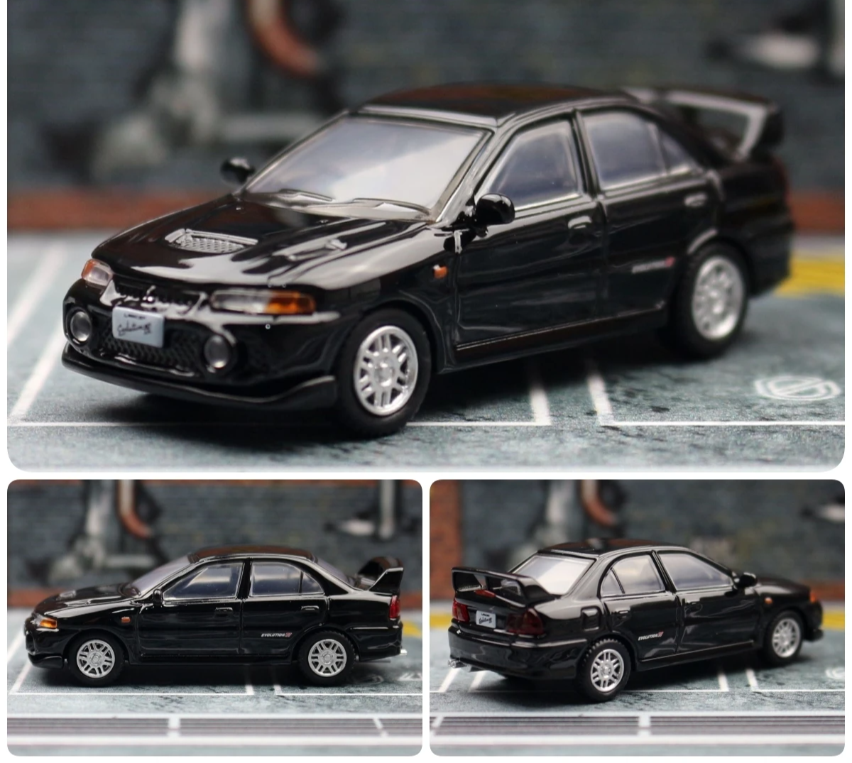 Mitsubishi Lancer EVO 4 IV 1:64 Scale Model Car Metal Diecast Vehicle Collection