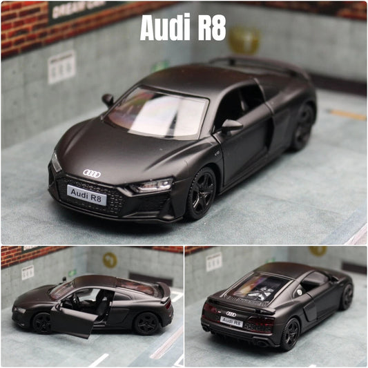 Audi R8 1:36 Scale Model Sports Car Metal Diecast Toy Vehicle Gift Collection