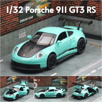 Porsche 911 GT3 RS 1:32 Scale Model Car Metal Diecast Toy Vehicle Collection