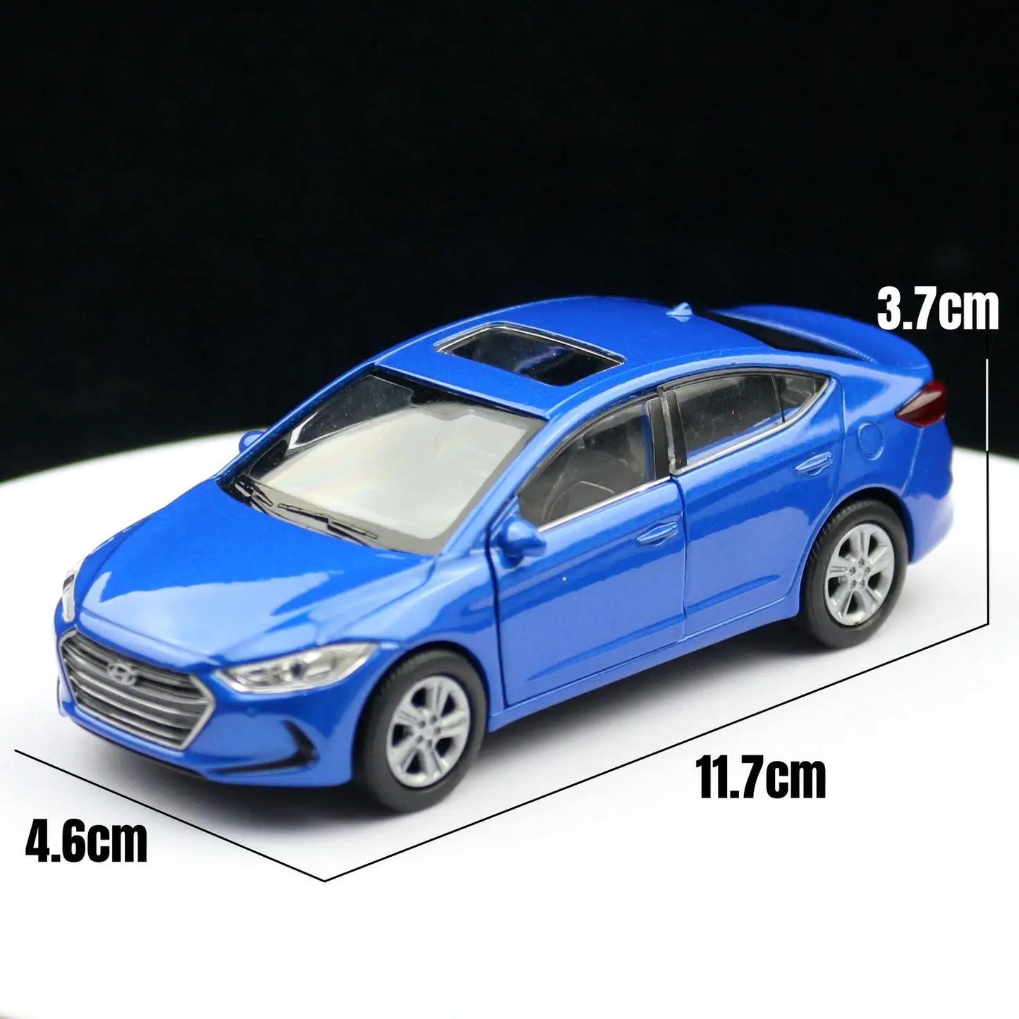 Hyundai Elantra 1:36 Scale Model Car Alloy Diecast Toy Vehicle Gift Collection