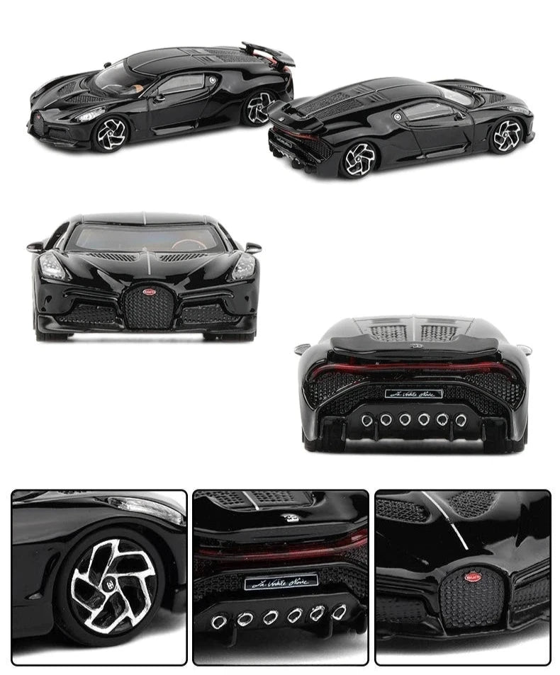 Bugatti La Voiture Noire 1:64 Scale Model Car Diecast Toy Vehicle Collection