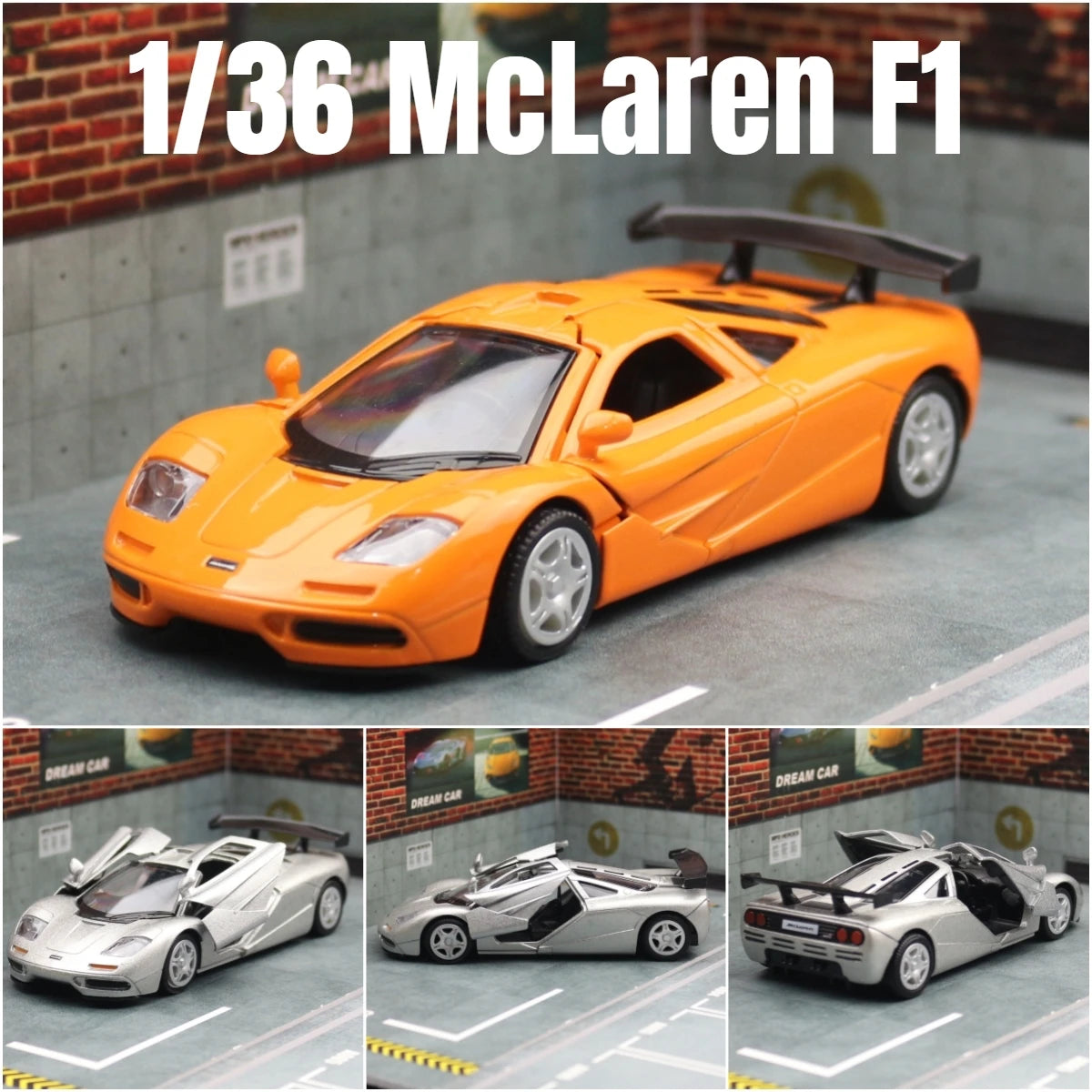 McLaren F1 1:36 Scale Model Car Alloy Metal Diecast Toy Vehicle Gift Collection