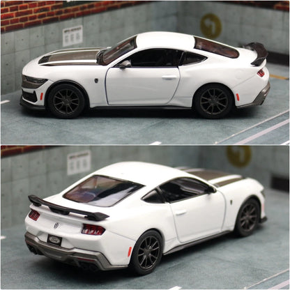Ford Mustang Dark Horse 2024 1:38 Scale Model Car Diecast Toy Vehicle Collection