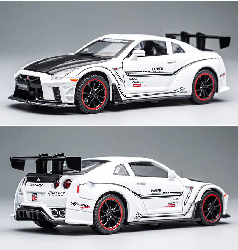 Nissan GT-R R35 Nismo 1:32 Scale Model Car Metal Diecast Toy Vehicle Collection