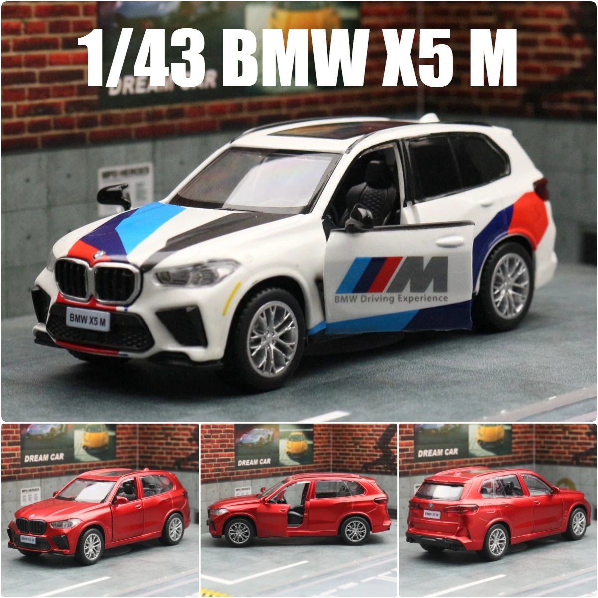 BMW X5 M 1:43 Scale Model Car Alloy Metal Diecast Toy Vehicle Gift Collection