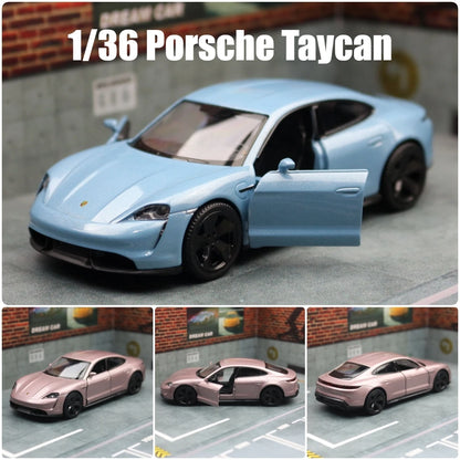 Porsche Taycan 1:36 Scale Model Car Alloy Diecast Toy Vehicle Gift Collection