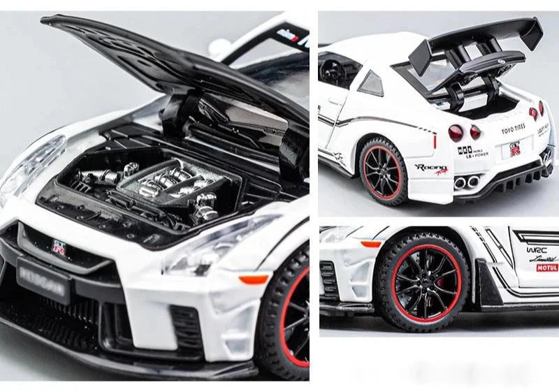 Nissan GT-R R35 Nismo 1:32 Scale Model Car Metal Diecast Toy Vehicle Collection