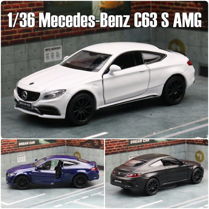 Mercedes-Benz C63 S AMG 1:36 Scale Model Car Diecast Toy Vehicle Gift Collection