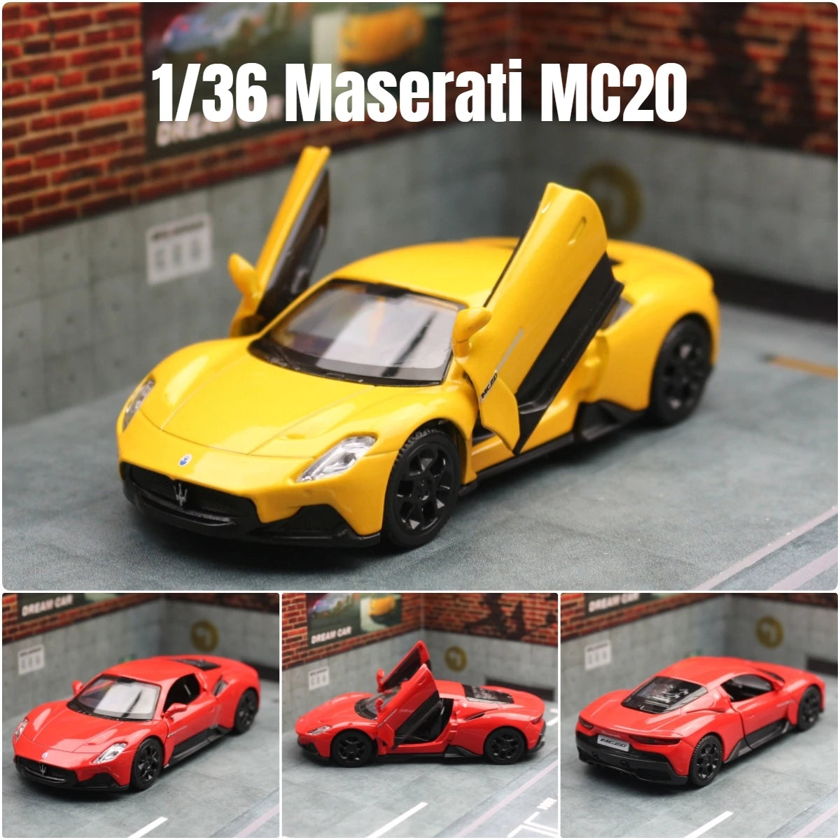 Maserati MC20 1:36 Scale Model Car Alloy Diecast Toy Vehicle Gift Collection