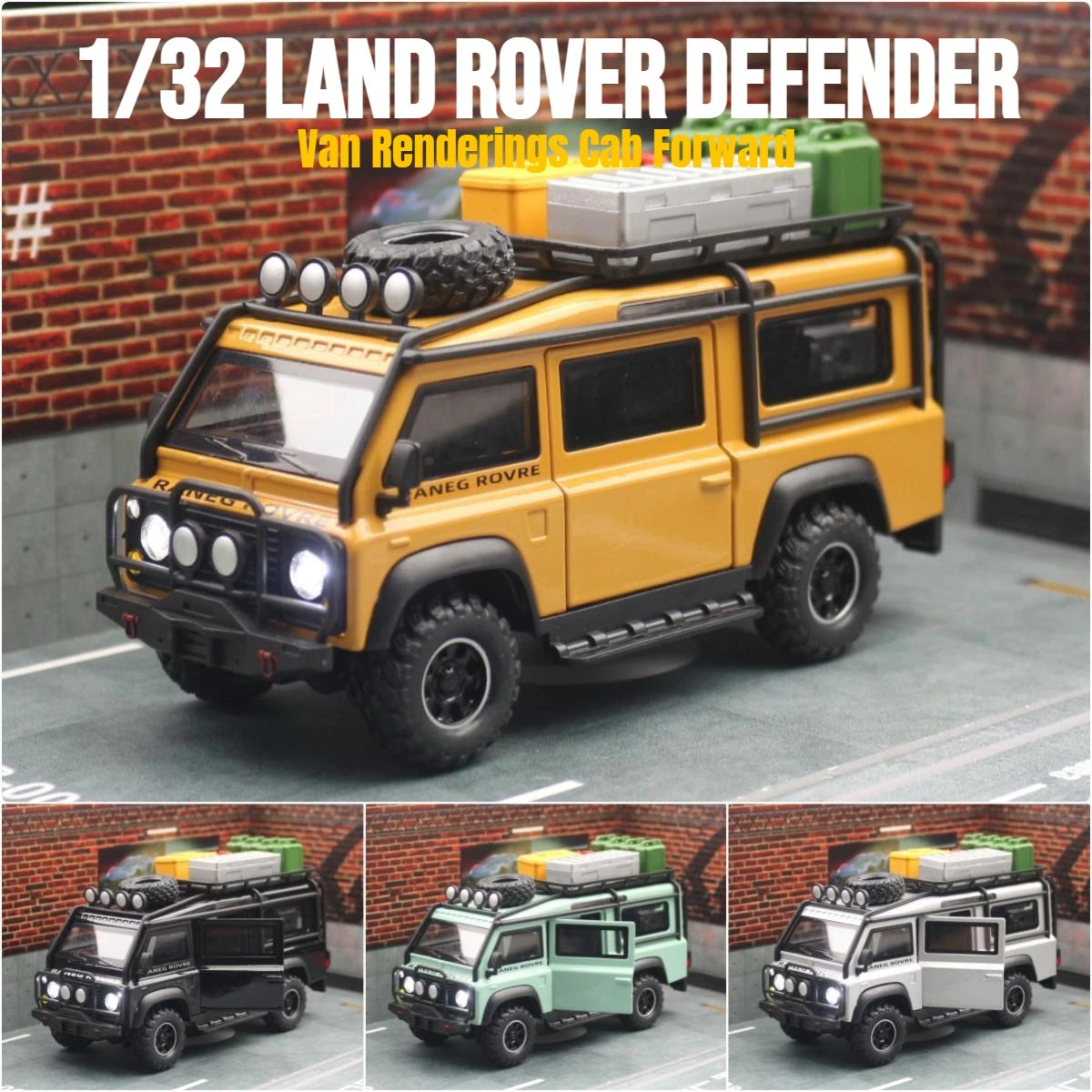 Land Rover Defender 1:32 Scale Model Car Metal Diecast Toy Vehicle Collection