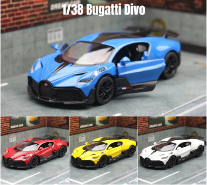 Bugatti Divo 1:38 Scale Model Car Alloy Diecast Toy Vehicle Gift Collection