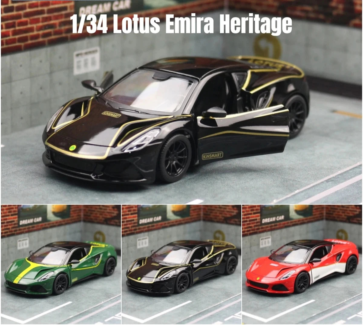 Lotus Emira 1:34 Scale Model Car Alloy Metal Diecast Toy Vehicle Gift Collection