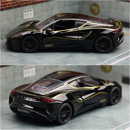 Lotus Emira 1:34 Scale Model Car Alloy Metal Diecast Toy Vehicle Gift Collection