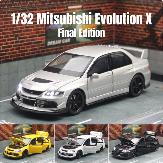 Mitsubishi Lancer Evolution EVO X 1:32 Scale Model Car Metal Diecast Toy Vehicle