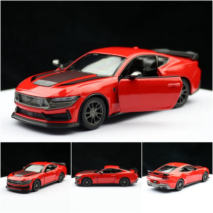 Ford Mustang Dark Horse 2024 1:38 Scale Model Car Diecast Toy Vehicle Collection