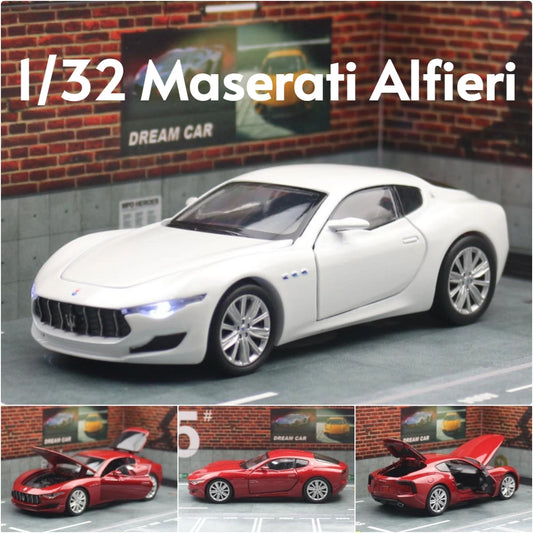 Maserati Alfieri 1:32 Scale Model Car Metal Diecast Toy Gift Vehicle Collection