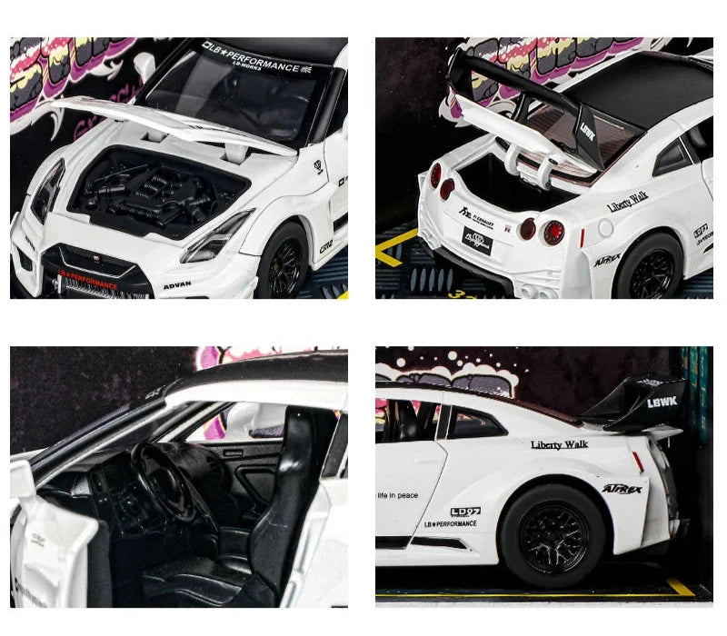 Nissan GT-R R35 1:32 Scale Model Car Diecast Toy Vehicle Motorsports Collection