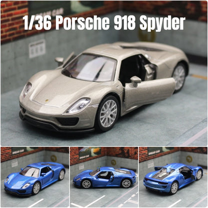 Porsche 918 1:36 Scale Model Car Alloy Diecast Toy Vehicle Gift Collection