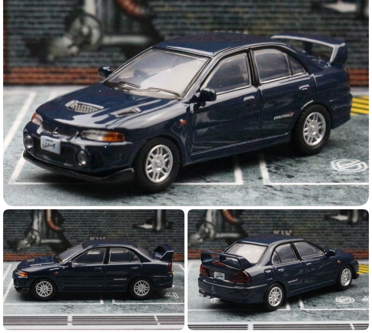 Mitsubishi Lancer EVO 4 IV 1:64 Scale Model Car Metal Diecast Vehicle Collection