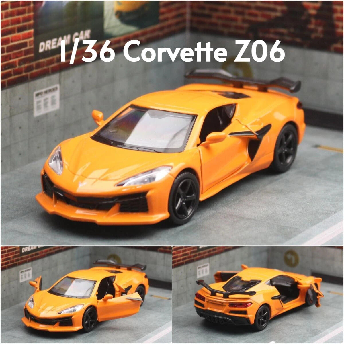 Chevrolet Corvette Z06 1:36 Scale Model Car Diecast Toy Vehicle Gift Collection