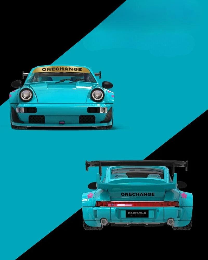 Porsche 911 GT3 RS RWB 964 992 SAKURA Limited Edition 1:64 Scale Model Car