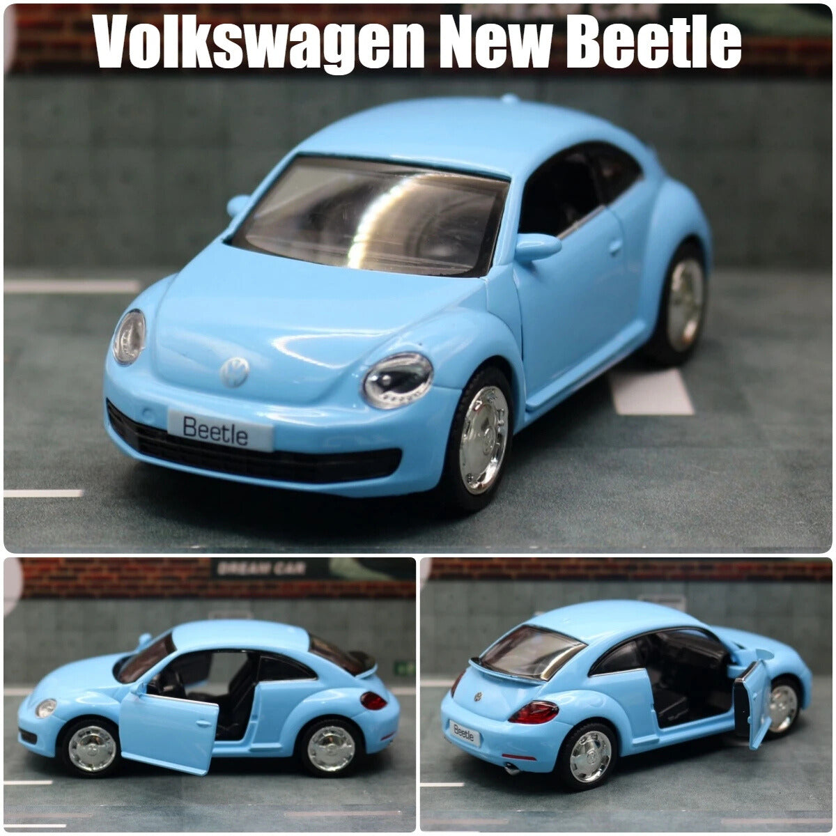 Volkswagen New Beetle 1:36 Scale Model Car Alloy Diecast Toy Vehicle Collection