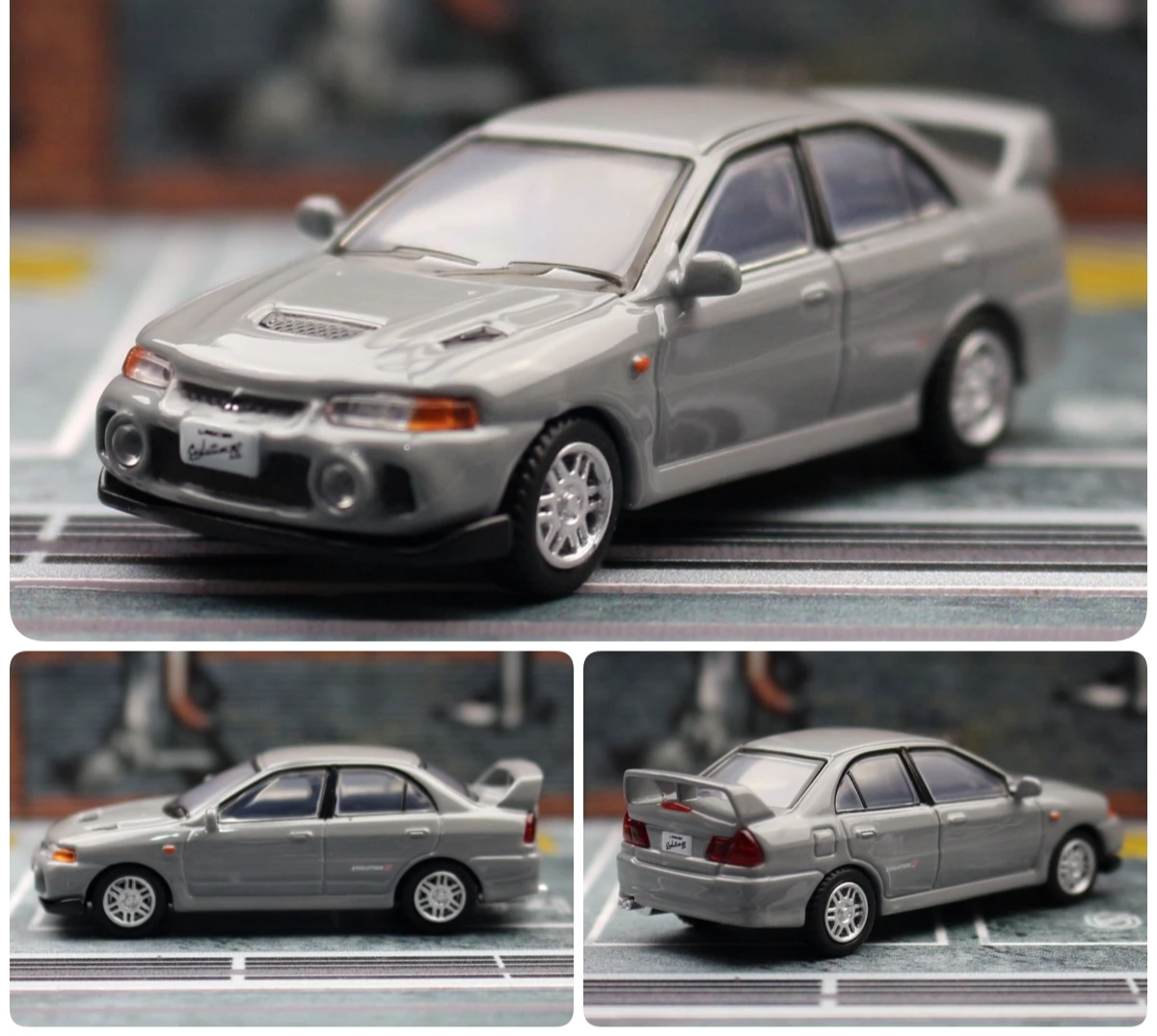 Mitsubishi Lancer EVO 4 IV 1:64 Scale Model Car Metal Diecast Vehicle Collection