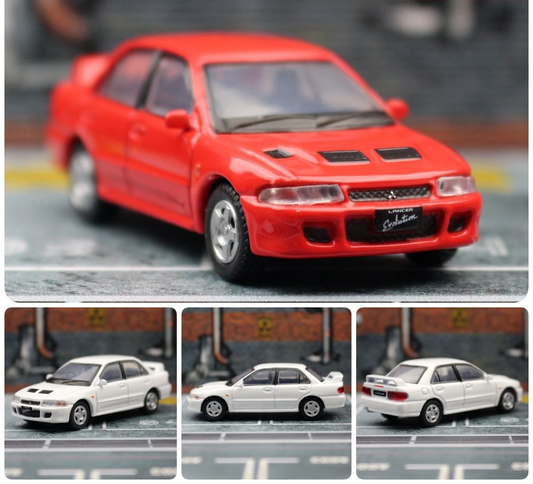 Mitsubishi Lancer EVO 1 Ⅰ 1:64 Scale Model Car Metal Diecast Vehicle Collection